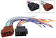 ACV Car Audio ISO Plug 4 Wires ISO 8+8 Way Female Connectors & Cut Ends