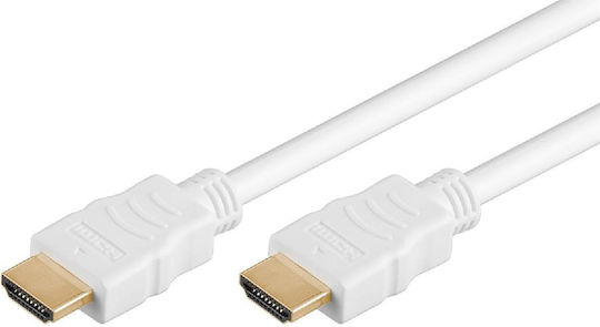 Goobay HDMI 2.0 Premium High Speed 4K 60Hz HDR Cable HDMI Male - HDMI Male 5m White