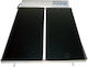 Sole Eurostar Mare 150 Liter Glass Tank Solar Water Heater with Double Heating Sources and 2.3m² Solar Collector Low Height