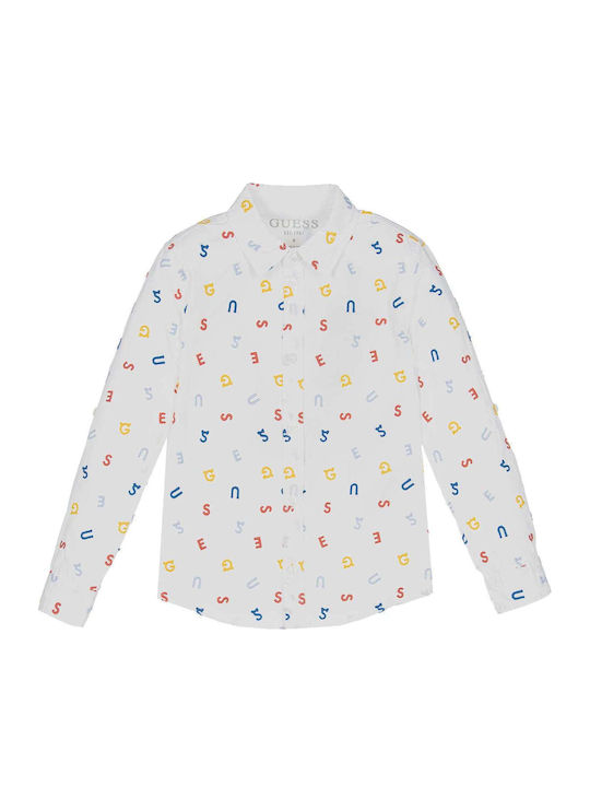 Kids Shirt Long Sleeve White