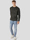Langarm-Pullover Khaki