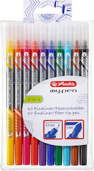 Herlitz Marker Set Für Gestaltung 10 Farben