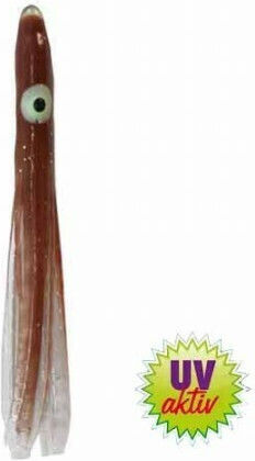 Behr Mini UV Artificial Bait Octopuses 4.5cm Coffee Set 10pcs