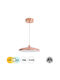 GloboStar Baron Lumini Suspendate Cupru LED Cu Bianco Reglabil Lumină Cu Pantaloni Evazați 25x25cm