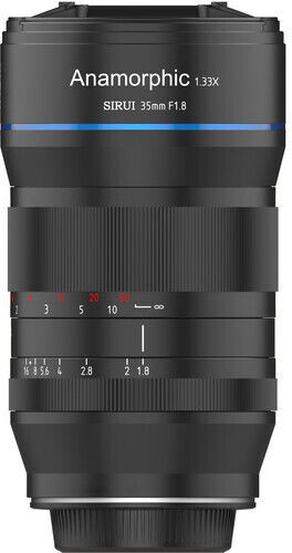 Crop Φωτογραφικός Φακός 35mm f/1.8 Super35 Anamorphic 1.33x Standard Zoom για Canon RF Mount Μαύρος