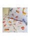 Decocraft Safari Baby Sheets Set Crib Cotton Multicolored 75x110cm 2pcs
