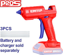 Emtop Πιστόλι Θερμοκόλλησης 20V Solo για Ράβδους Σιλικόνης 11.2mm Emtop Πιστόλι Θερμοκόλλησης 20V Solo για Ράβδους Σιλικόνης 11.2mm