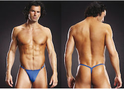 Blue Line Micro V-String With Metal Rings Blue