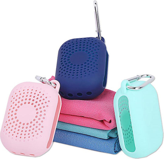 Alpin Pocket Πετσέτα Microfiber Μαλλιών σε Θήκη Τιρκουάζ 90x32εκ.