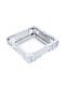 Homestyle Апарат за пепел Цигара Стъкло Прозрачен 15x15см 1бр