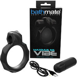 Bathmate Maximus Vibe Vibrating Cock Ring Schwanz & Hoden Silikon Black