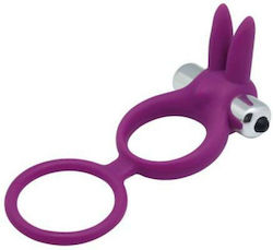 Toyz4lovers Couple Enhancer Vibrant Inel Cocoș și testicule Silicon Purple