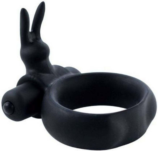 Toyz4lovers Timeless Vibring Δονούμενο Δαχτυλίδι Πέους Σιλικόνης Black