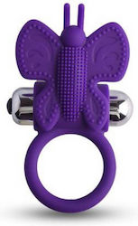 Toyz4lovers Butterfly Vibrating Cock Ring Purple
