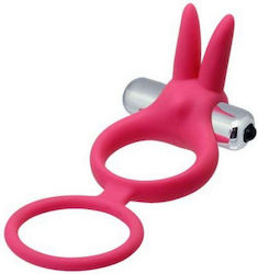Toyz4lovers Couple Enhancer Δονούμενο Δαχτυλίδι Πέους & Όρχεων Σιλικόνης Pink