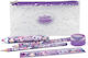 Nebulous Stars Kids Stationery Set with Pencil, Sharpener, Eraser, Mechanical Pencil, Ruler and Pencil Case 5pcs