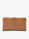 Large Leather Women's Wallet Classic Tabac Brown