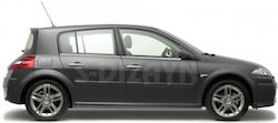 S-dizayn Trim Παραθύρων Renault Megane 5D HB 2004-2010 4τμχ