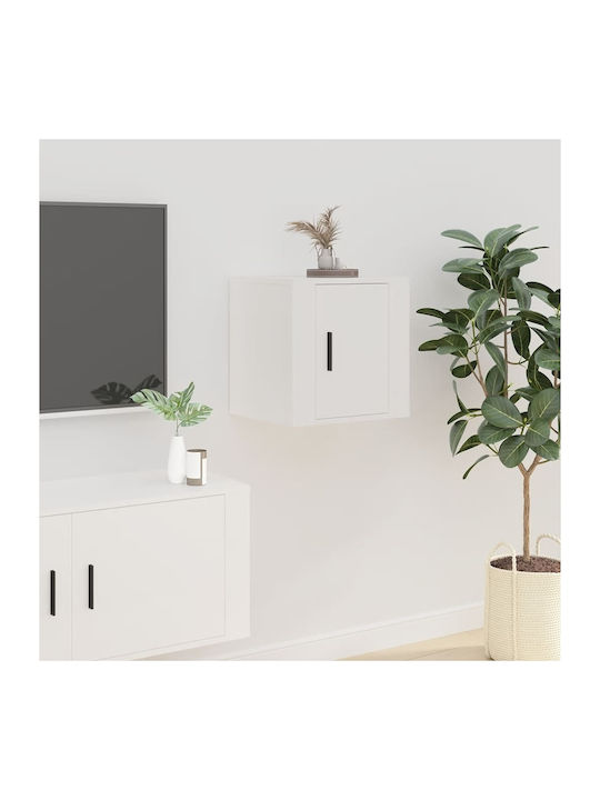 Hängeschrank fürs Wohnzimmer aus Spanplatte Wei...