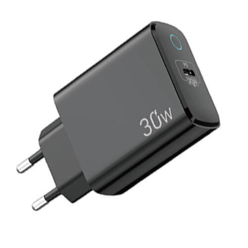 Lamtech Φορτιστής Χωρίς Καλώδιο με Θύρα USB-C 30W Power Delivery Μαύρος (LAM112730)
