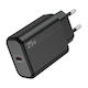 Lamtech Φορτιστής Χωρίς Καλώδιο με Θύρα USB-C 25W Power Delivery Μαύρος (LAM112723)