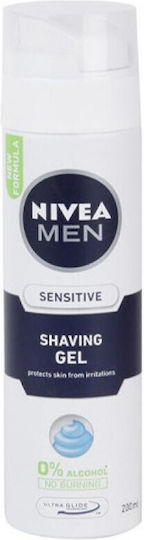 Nivea Sensitive Gel Ξυρίσματος 0% Alcohol 200ml