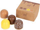 Small Foot Schokoladige Marshmallows aus Holz für 3+ Jahre 4Stück