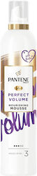 Pantene Pro-V Perfect Volume Nourishing Mousse Hold Level 3 Αφρός Μαλλιών Όγκος 200ml