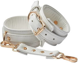 Dream Toys Blaze Elite Leather Ankle Cuffs Χειροπέδες White
