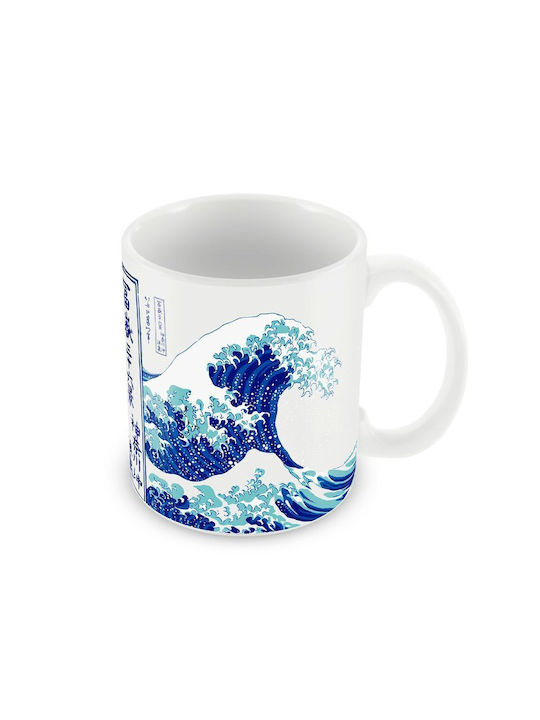 Grupo Erik Hokusai The Great Wave Of Kanagawa By Kokonote Κούπα από Πορσελάνη Πολύχρωμη 330ml