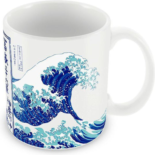 Grupo Erik Hokusai The Great Wave Of Kanagawa By Kokonote Cană din Porțelan Multicoloră 330ml Grupo Erik Hokusai The Great Wave Of Kanagawa By Kokonote Cană din Porțelan Multicoloră 330ml