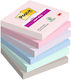 3M Souful Colour Notes Pad Cube 90 Sheets Multicolour 7.6x7.6cm Set 6pcs