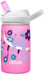 Camelbak Ανοξείδωτο Παγούρι Θερμός με Καλαμάκι Flowerchild Sloth σε Ροζ χρώμα 350ml