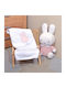Miffy Κουβέρτα Κούνιας Fleece Λευκή 100x140εκ.