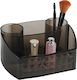 Tpster Cosmetic Organizer Case Brown Cosmetic Coffee Organization Base