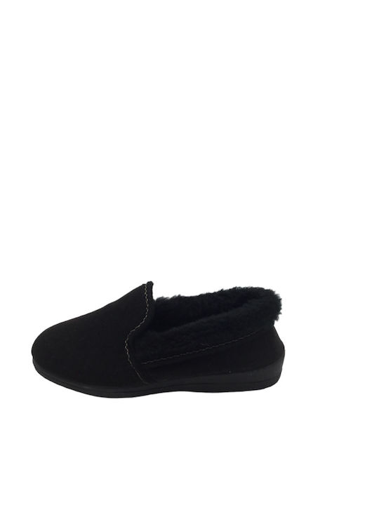 Slippers women's closed winter slippers Javer 2002-Black