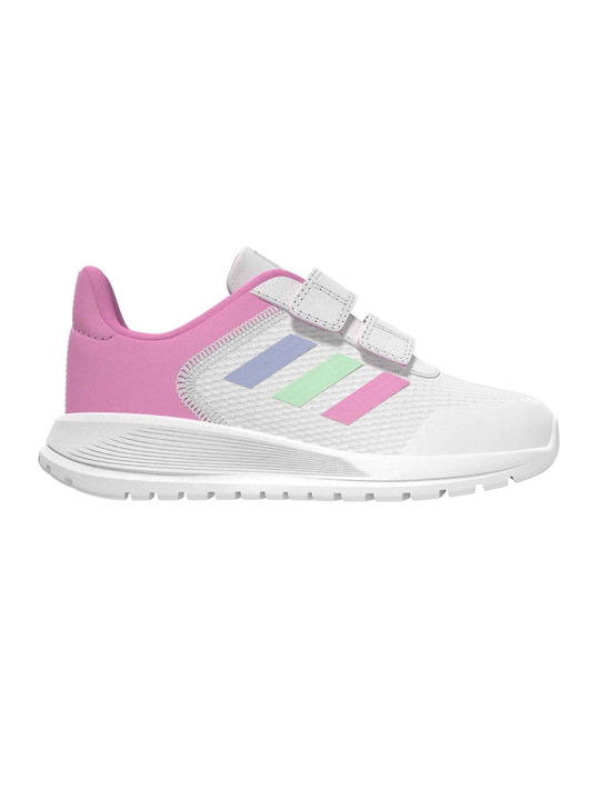 Adidas Αθλητικά Παιδικά Παπούτσια Running Tensaur Run 2.0 CF I με Σκρατς Clear White / Pink