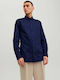 Jack & Jones Men's Shirt Long Sleeve Perfect Navy