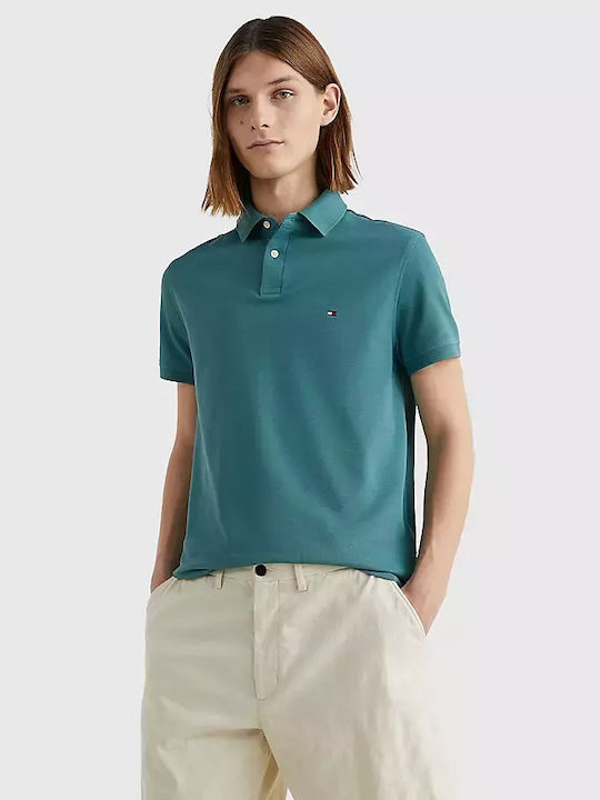 Tommy Hilfiger Ανδρικό T-shirt Polo Πράσινο