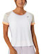 ASICS Tennis Damen Sportlich T-shirt Weiß