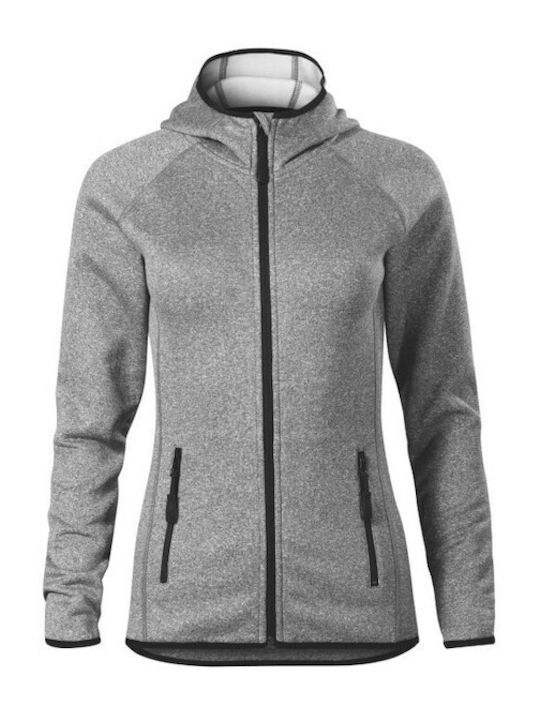 Malfini Direct Women's Hooded Cardigan Gray