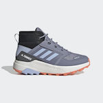Adidas Pantofi de drumeție pentru copii Terrex Hyperhiker Silver Violet / Blue Dawn / Core Black