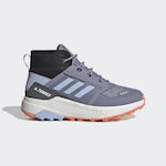 Adidas Kids Hiking Boots Terrex Hyperhiker Silver Violet / Blue Dawn / Core Black