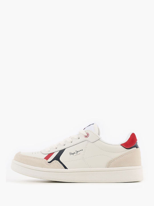 Pepe Jeans Παιδικά Sneakers για Αγόρι Λευκά