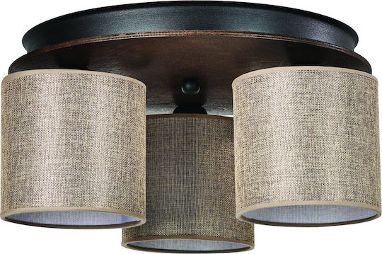 ArkoLight Deckenleuchte 40cm Braun mit Fassung E27