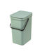 Brabantia Sort & Go Plastic Waste Bin 12lt Green