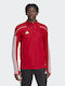 Adidas Herren Sportliches Langarmshirt Rot