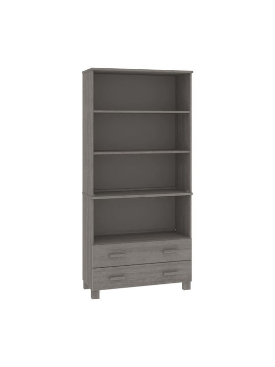 Bookcase Light Gray 85x35x80cm