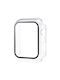 Sonique Plastic Case with Glass in Transparent color for Apple Watch 7/8 41mm