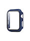 Sonique Plastikhülle mit Glasabdeckung in Blau Farbe für das Apple Watch 44mm